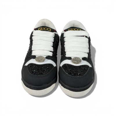 Gucci Kids Black Sneakers – Classic Style with Sparkle Details ✨👟