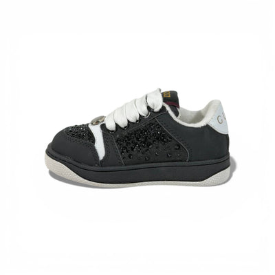 Gucci Kids Black Sneakers – Classic Style with Sparkle Details ✨👟