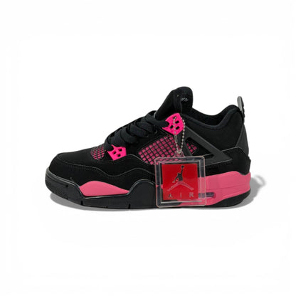 Jordan-Style Black & Pink Women’s Sneakers – Sporty Street Fashion 👟💗