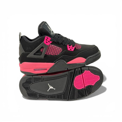 Jordan-Style Black & Pink Women’s Sneakers – Sporty Street Fashion 👟💗