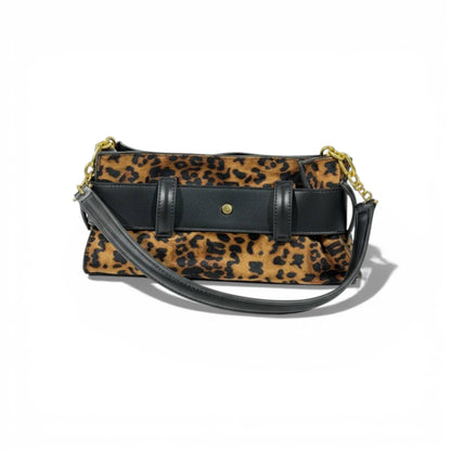 Balmain Leopard Print Belt Buckle Shoulder Bag for Women – Luxury Statement Handbag ✨