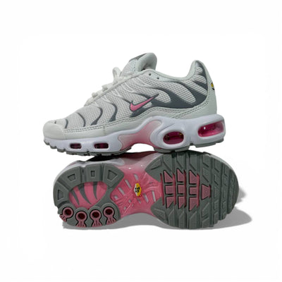 Nike Kids Air Cushion Sneakers – Pink & Grey Sport Shoes 👟💗
