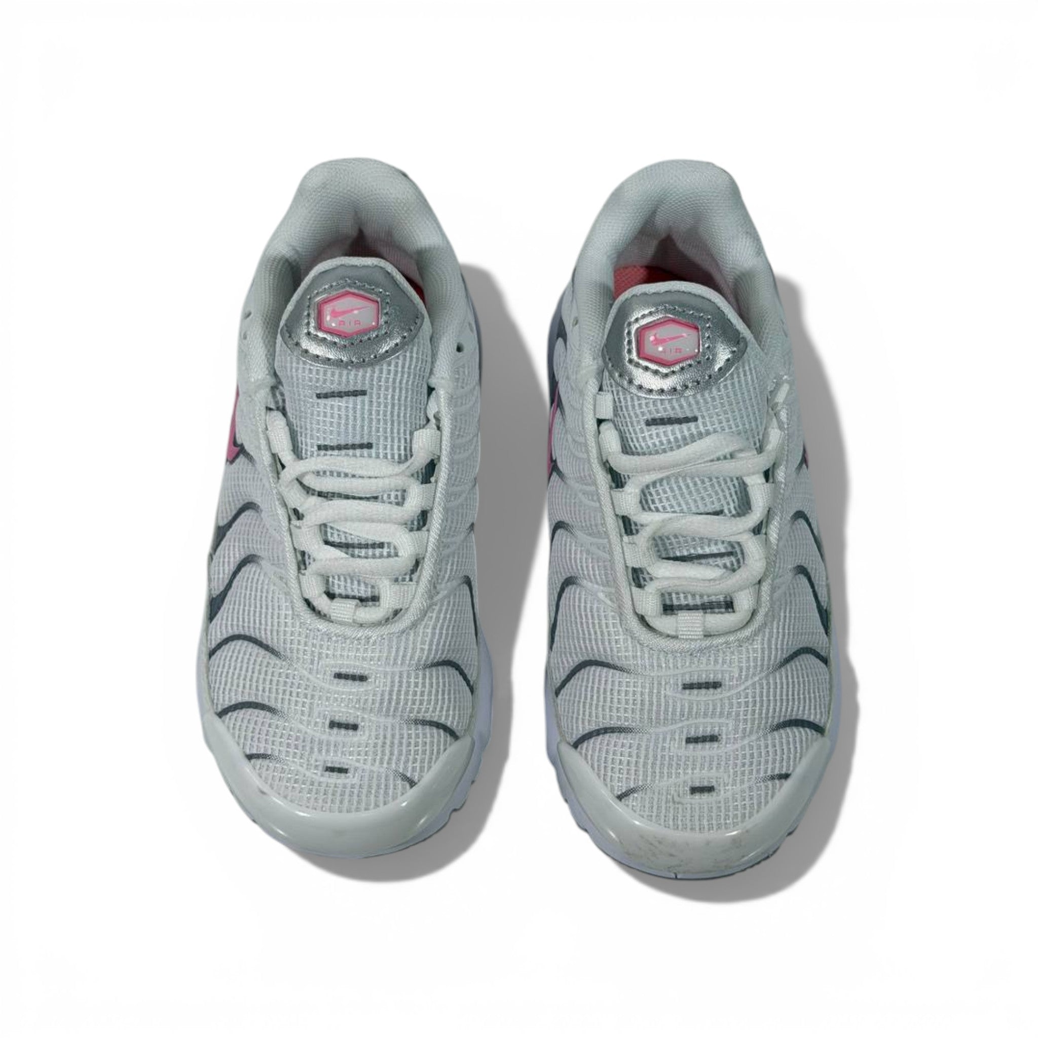 Nike Kids Air Cushion Sneakers – Pink & Grey Sport Shoes 👟💗