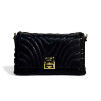 Givenchy Black Quilted Leather Bag ✨ | Iconic Gold Chain Shoulder Bag