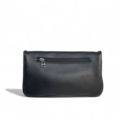 Zadig & Voltaire Crystal Wings Clutch 💎 | Studded Black Evening Bag