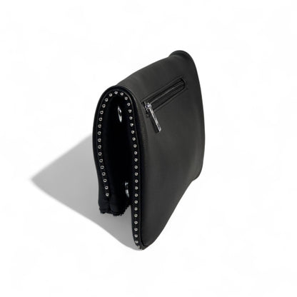 Zadig & Voltaire Crystal Wings Clutch 💎 | Studded Black Evening Bag