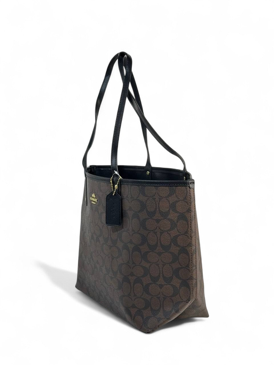 🖤 Coach Signature Canvas Tote — Classic Black Edition 🖤