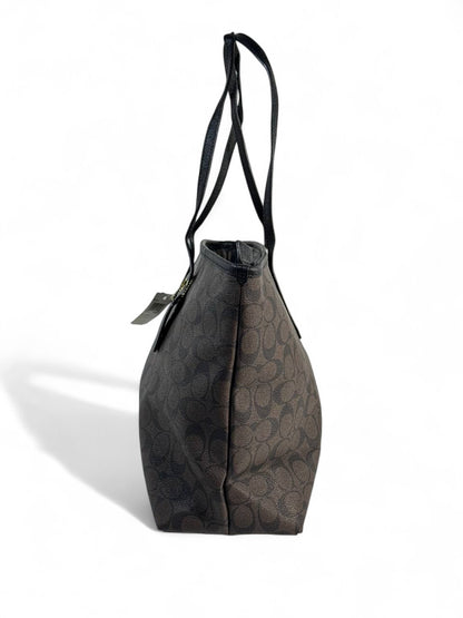 🖤 Coach Signature Canvas Tote — Classic Black Edition 🖤