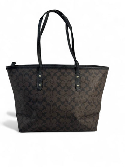 🖤 Coach Signature Canvas Tote — Classic Black Edition 🖤