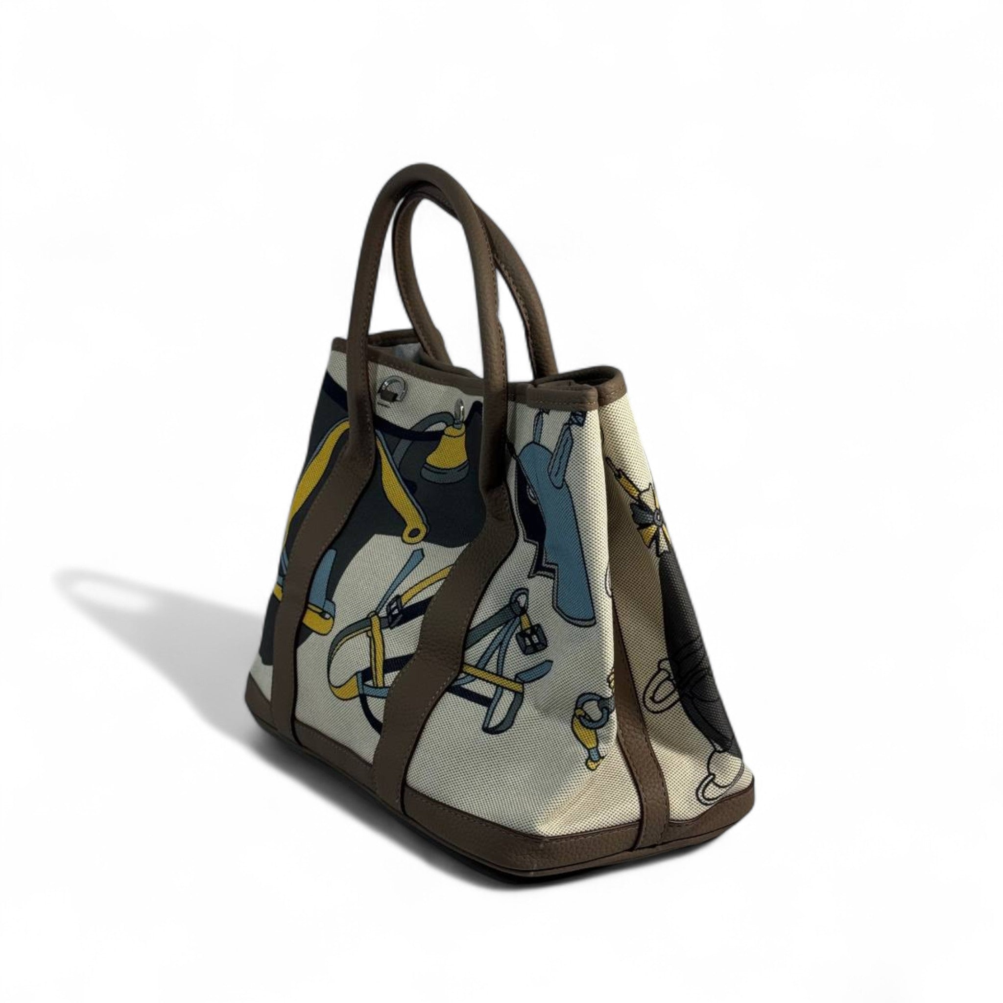 🟤 Hermès-Inspired Canvas Tote — Brown Equestrian Edition 🟤