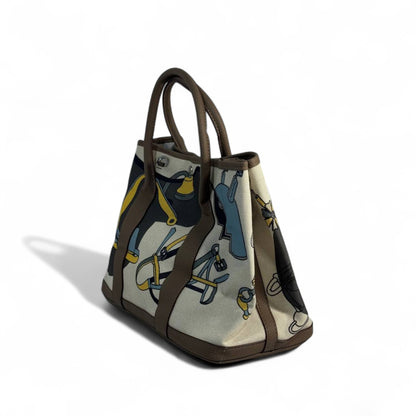 🟤 Hermès-Inspired Canvas Tote — Brown Equestrian Edition 🟤