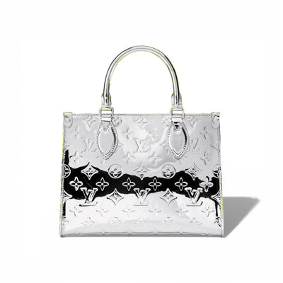 👜 Louis Vuitton Silver Mirror Monogram Tote Bag
