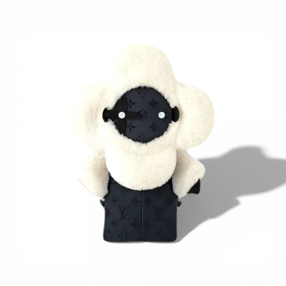 🧸 Louis Vuitton Teddy Doll Backpack – Shearling Flower Edition
