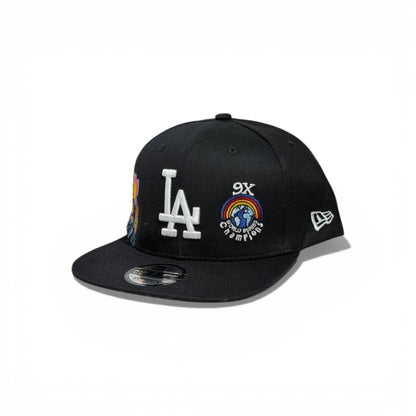 🧢 Los Angeles Dodgers Embroidered Snapback Cap – Black