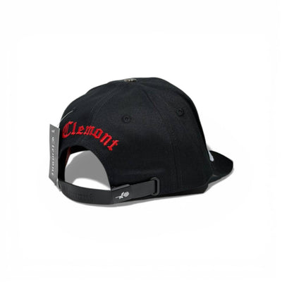 CLEMENT Logo Baseball Cap 🧢🔥🖤 Bold Flame Design Streetwear Statement