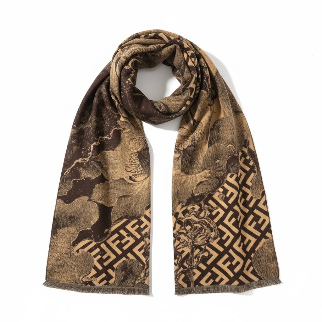 🤎✨🧣 FENDI ALL-OVER MONOGRAM SCARF 🧣✨🤎