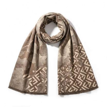 🤎✨🧣 FENDI MONOGRAM PRINT SCARF 🧣✨🤎