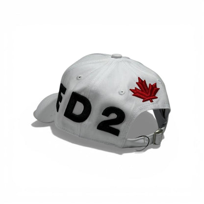 🧢✨ DSQUARED2 Logo Baseball Cap – White ✨🧢