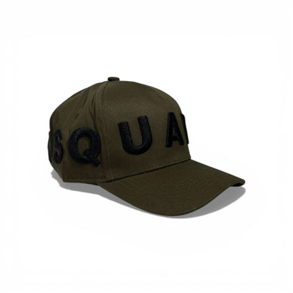 🧢 Dsquared2 Olive Green Logo Baseball Cap – Luxury Streetwear Style 🌿🔥