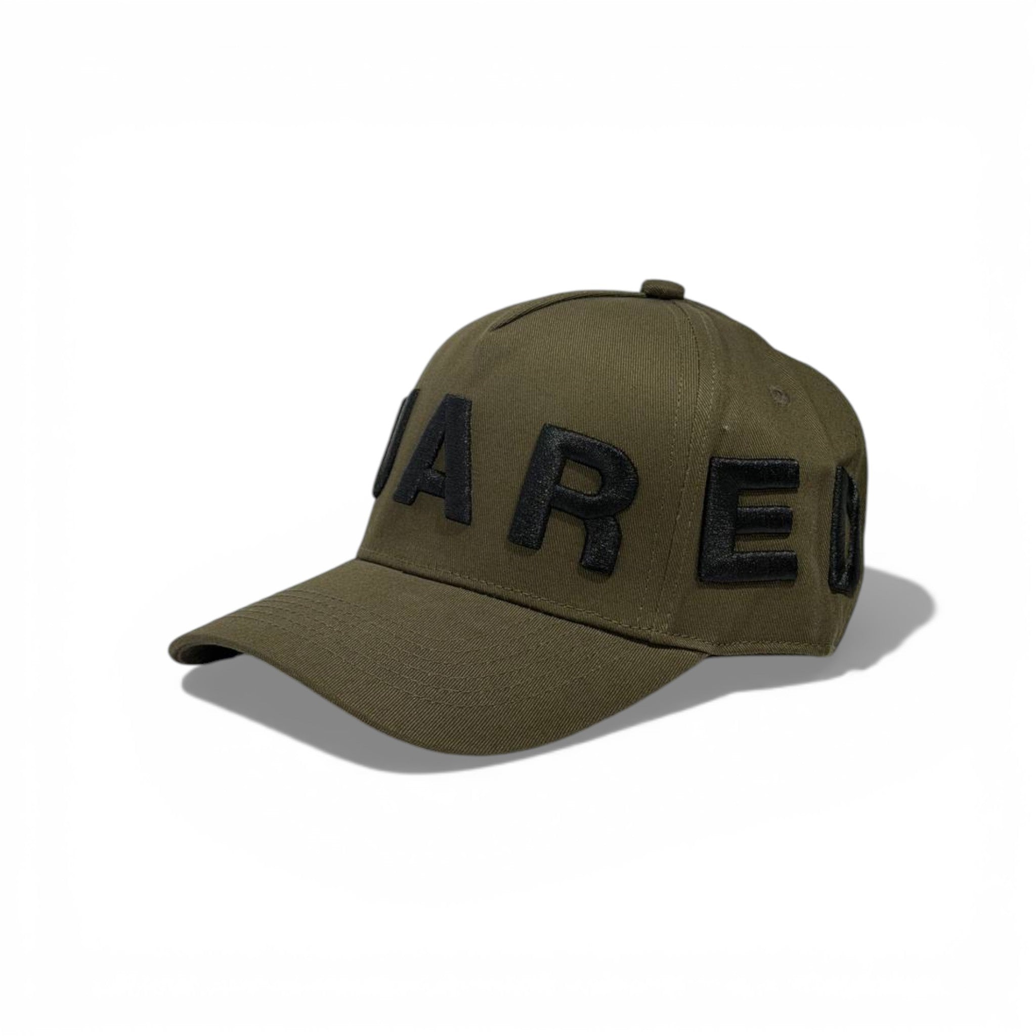 🧢 Dsquared2 Olive Green Logo Baseball Cap – Luxury Streetwear Style 🌿🔥