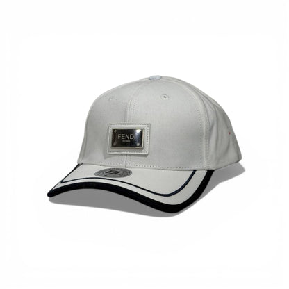 🧢✨ Fendi Roma Logo Baseball Cap – White Luxury Edition 🤍
