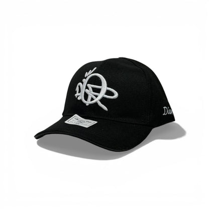 🧢✨ Christian Dior Embroidered Logo Baseball Cap – Black Luxury Style