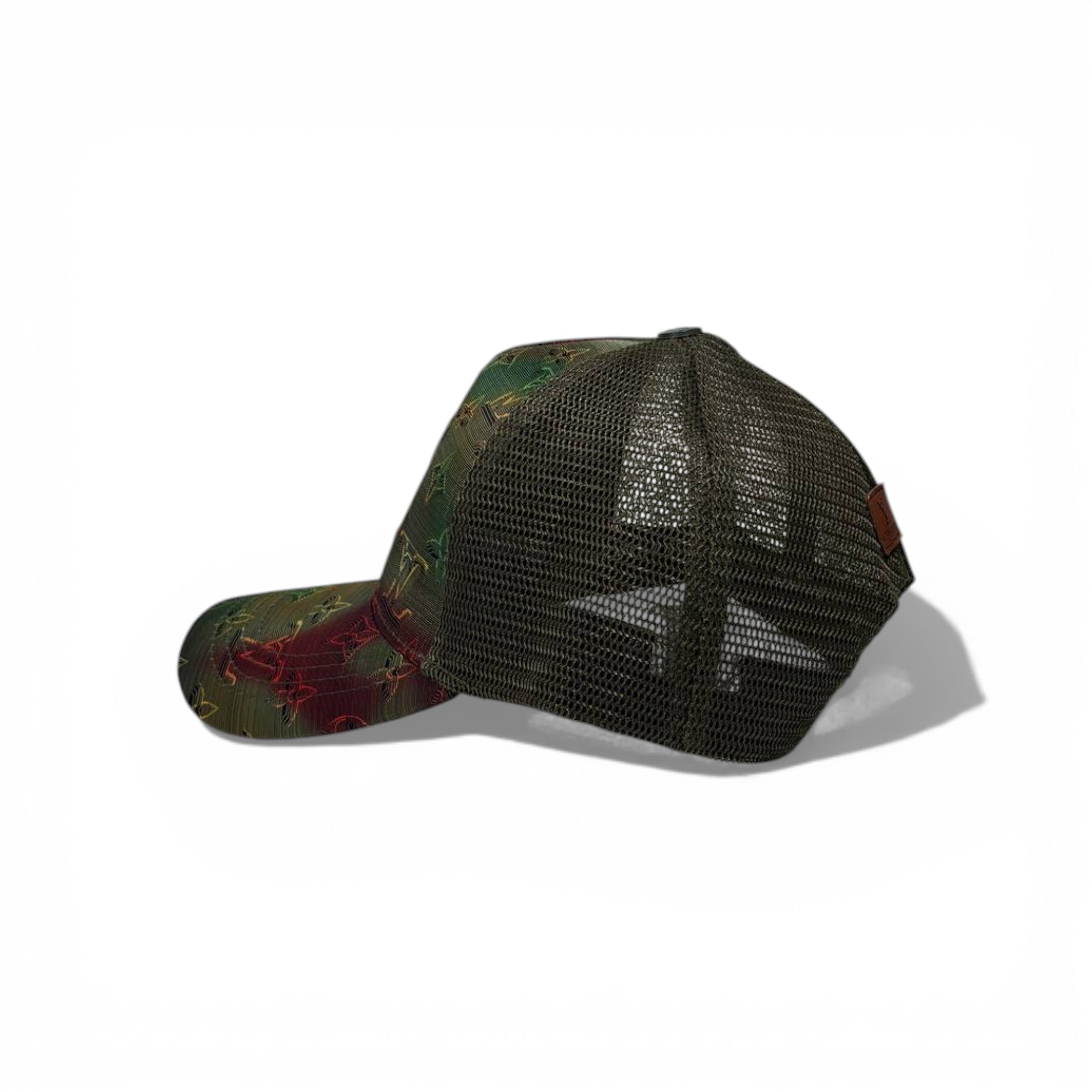 🔥 Louis Vuitton Multicolor Monogram Mesh Trucker Cap 🧢✨