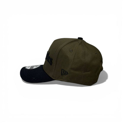 🧢 Los Angeles Embroidered Baseball Cap – Olive & Black Adjustable Hat 🔥