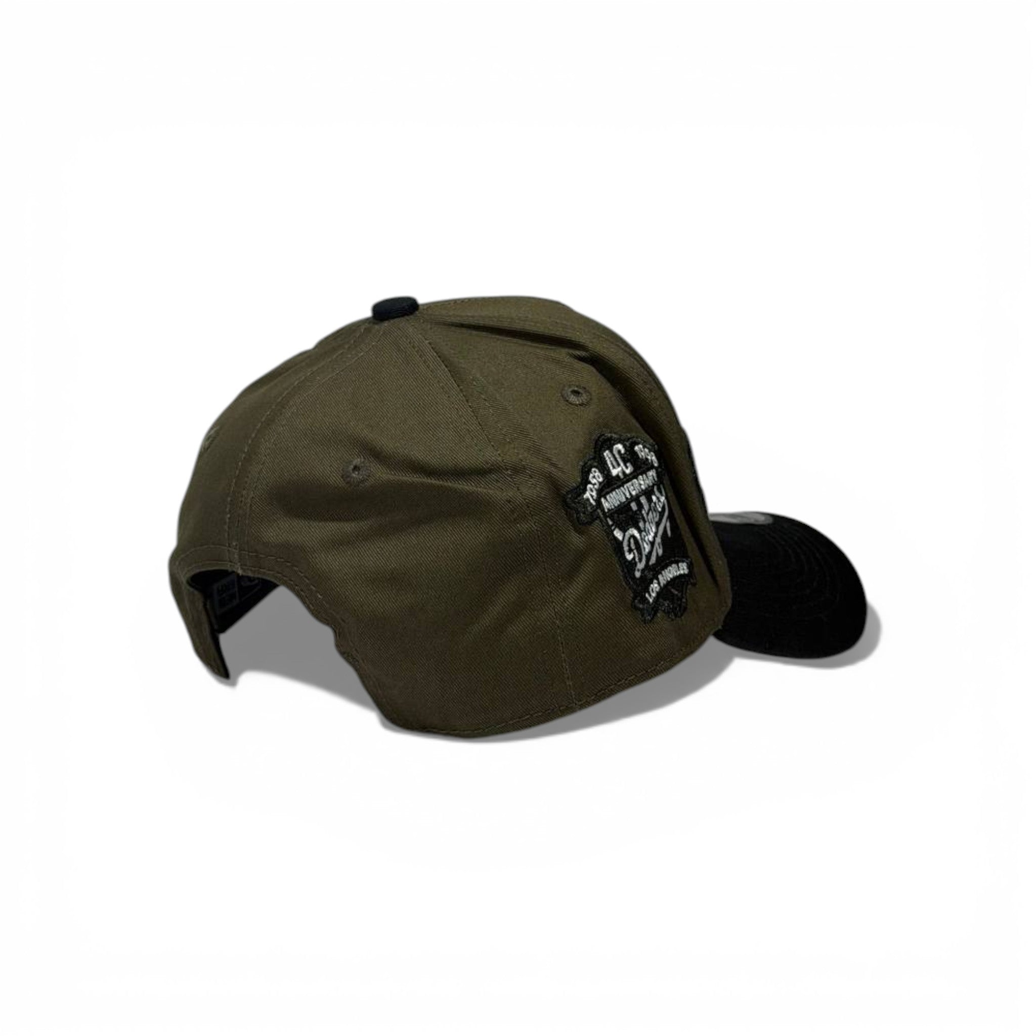 🧢 Los Angeles Embroidered Baseball Cap – Olive & Black Adjustable Hat 🔥