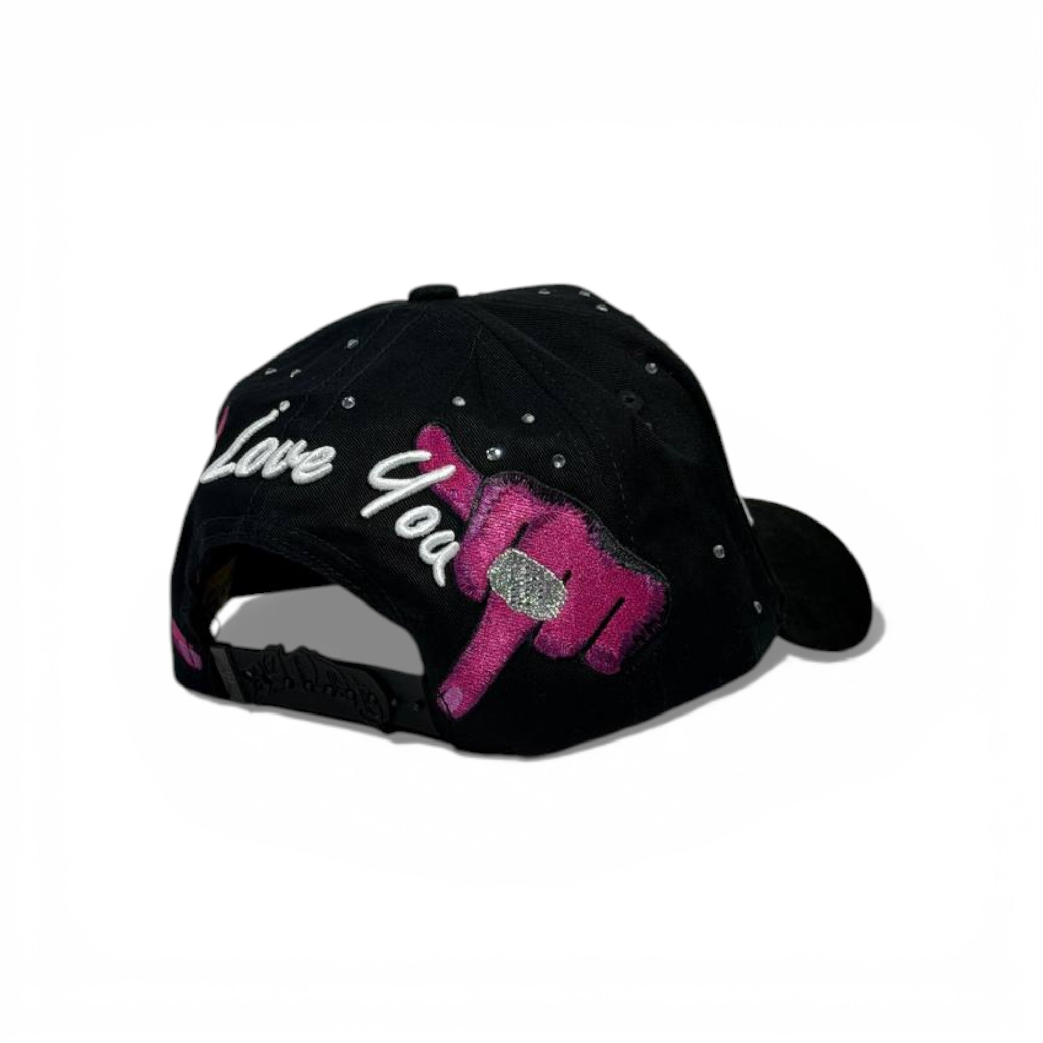 🖤 For All No Haters Rhinestone Black Baseball Cap – Statement Streetwear Hat ✨🧢