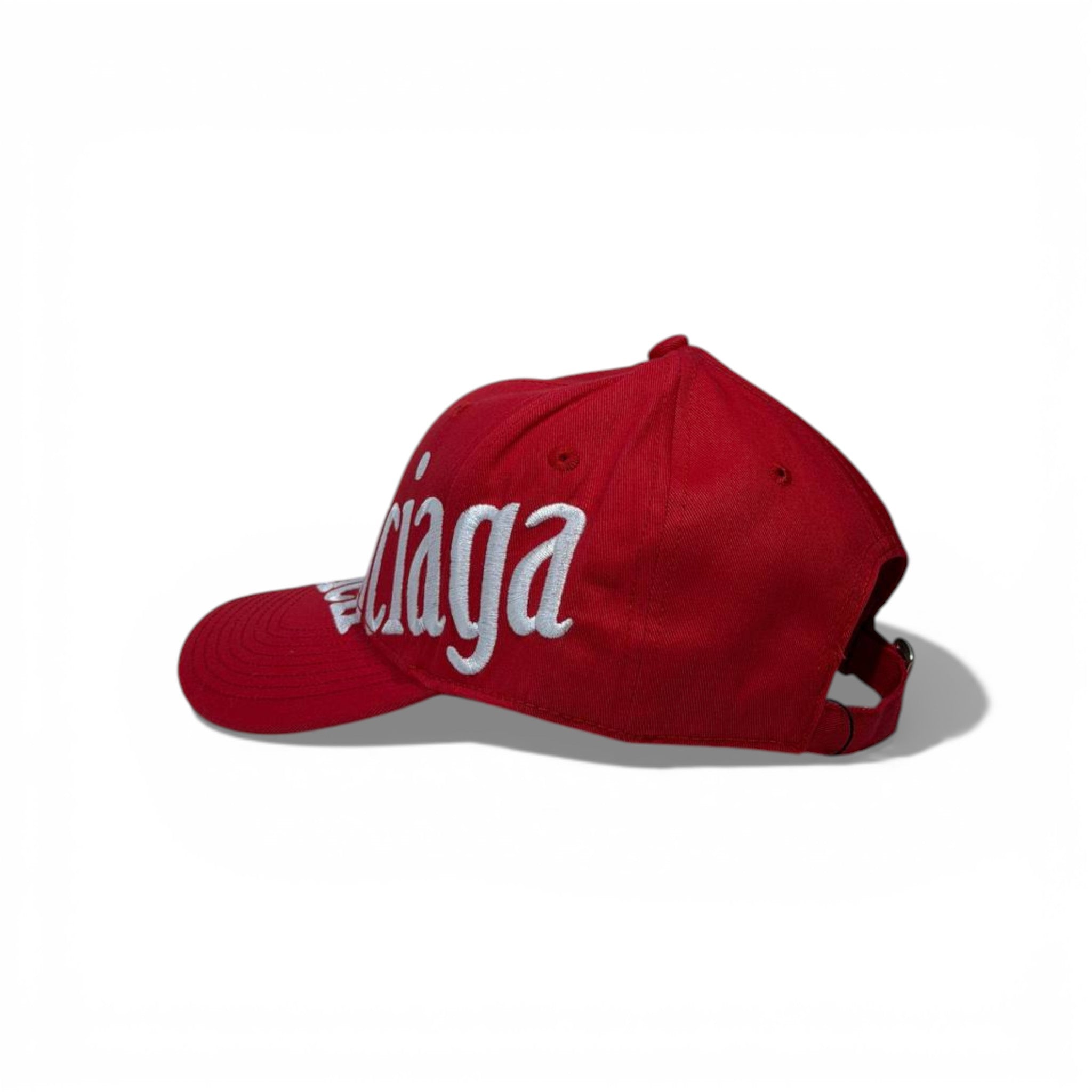 ❤️ Balenciaga Oversized Logo Red Baseball Cap – Luxury Statement Hat 🧢🔥