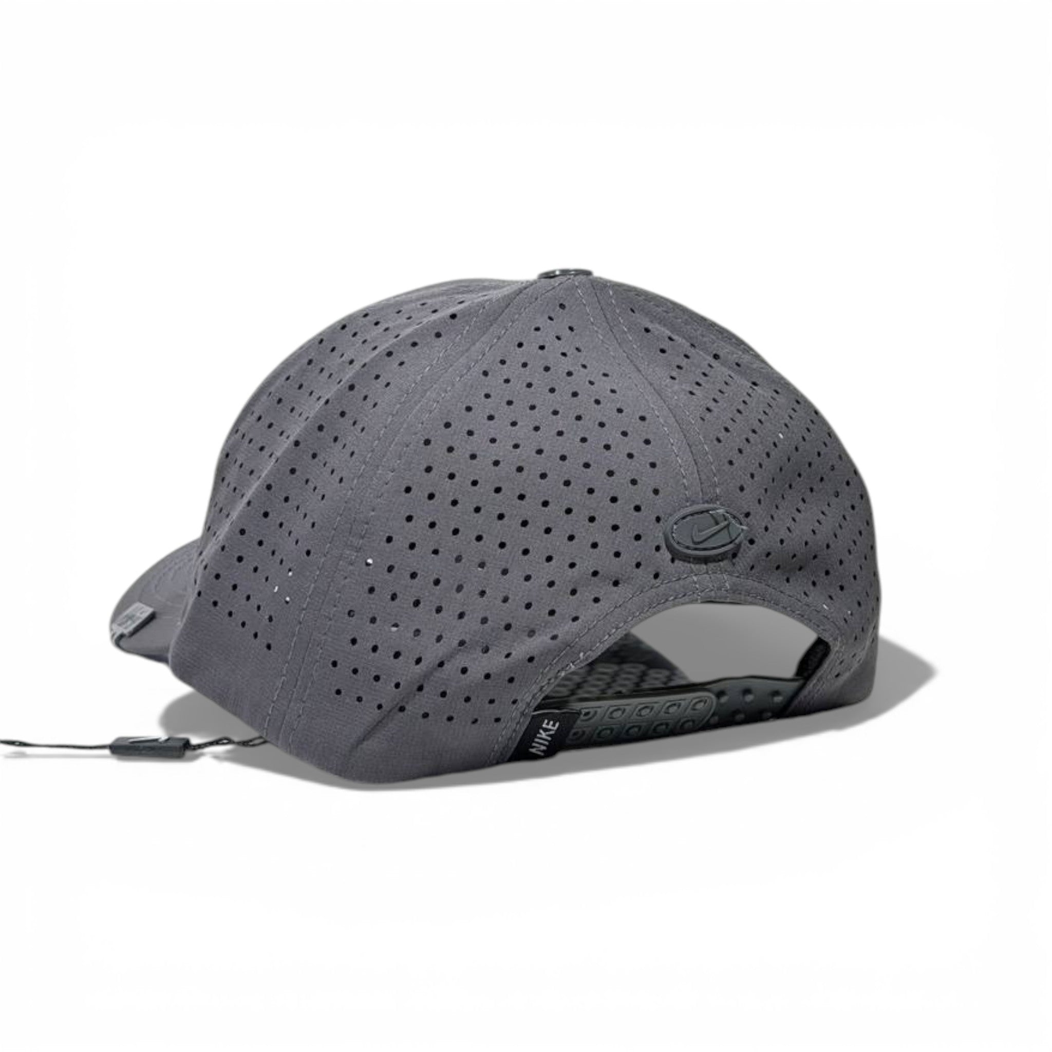 🧢 Nike Performance Grey Baseball Cap – Embroidered Swoosh Sports Hat ⚡🏃‍♂️