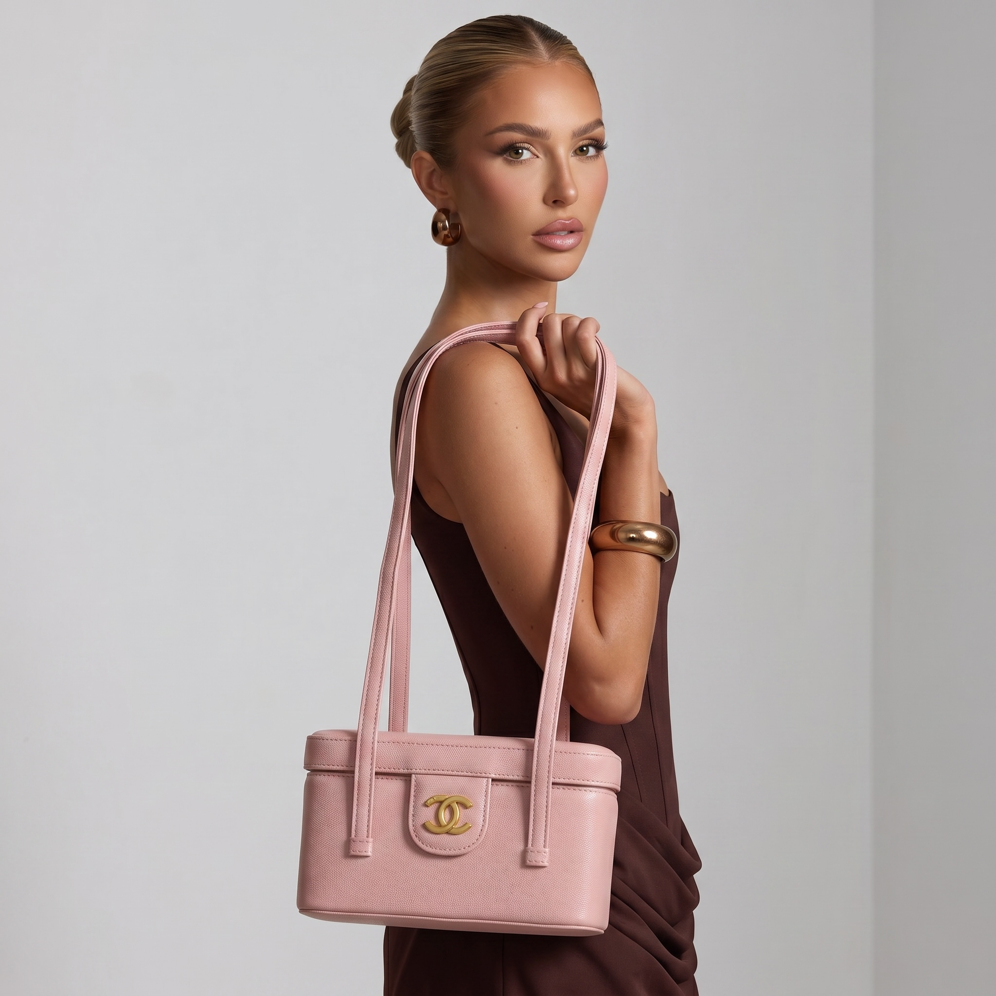 🌸 Chanel Pink Vintage Vanity Shoulder Bag 🌸
