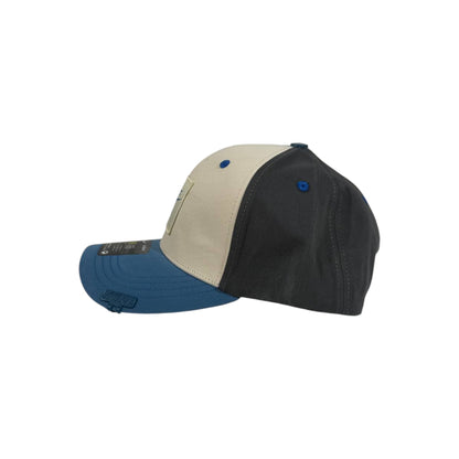 Nike Air Tri-Color Snapback Cap – Cream, Blue & Black 🧢💙
