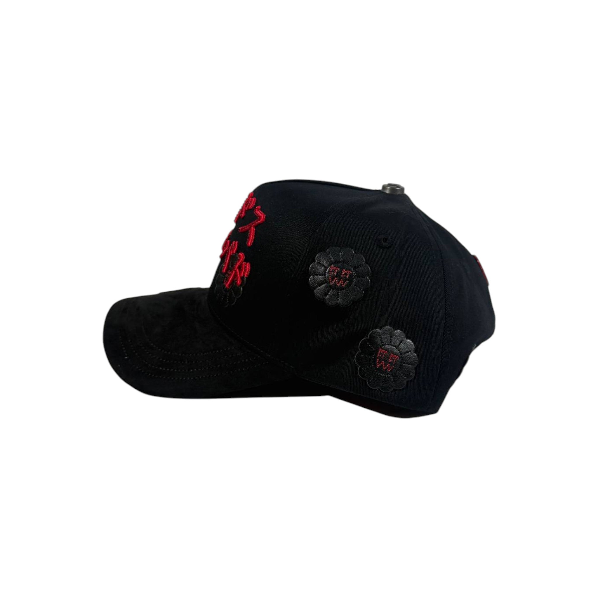 🧢 Gorra Barba Hats X CT Japanese Embroidered Cap – Black Red Street Edition