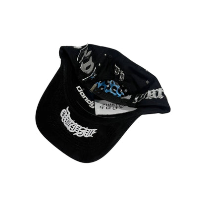 🧢 Dandy Hats X Lost Hills Studded Flame Cap – Black Chrome Street Edition