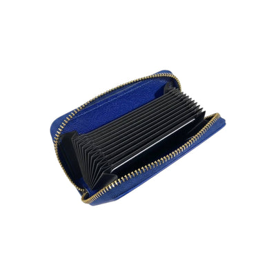 👛 Louis Vuitton Patchwork Zip Wallet – Blue & White Luxury Edition