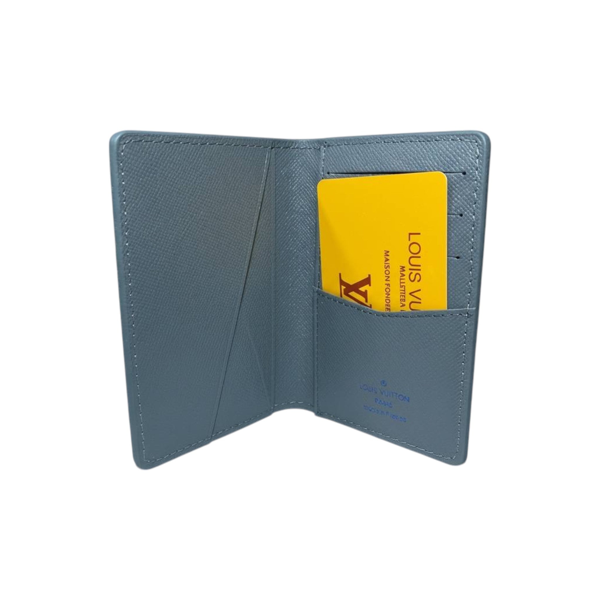 👛 Louis Vuitton Sky Blue Monogram Card Holder – Artistic Face Edition