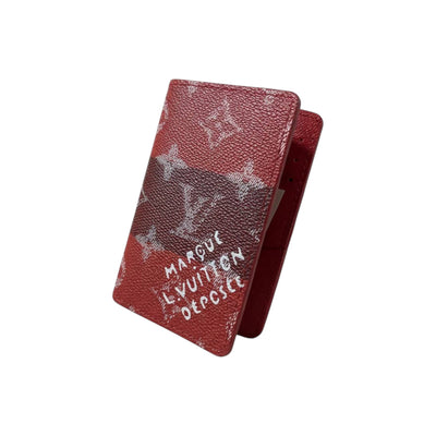 👛 Louis Vuitton “Margot L. Vuitton Otepsée” Fold Card Holder – Red Monogram Art Edition