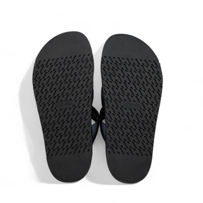 HERMÈS Navy & Black Cross-Strap Sandals ✨ | Iconic French Summer Elegance