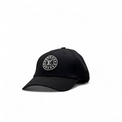 Louis Vuitton Black Circle Patch Cap – Iconic Monogram Minimal 🧢⚫