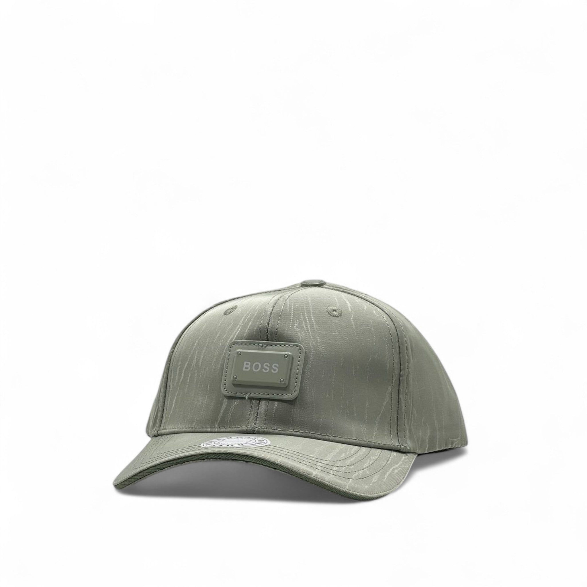 BOSS Light Olive Logo Cap – Textured Minimal Luxe 🧢🫒