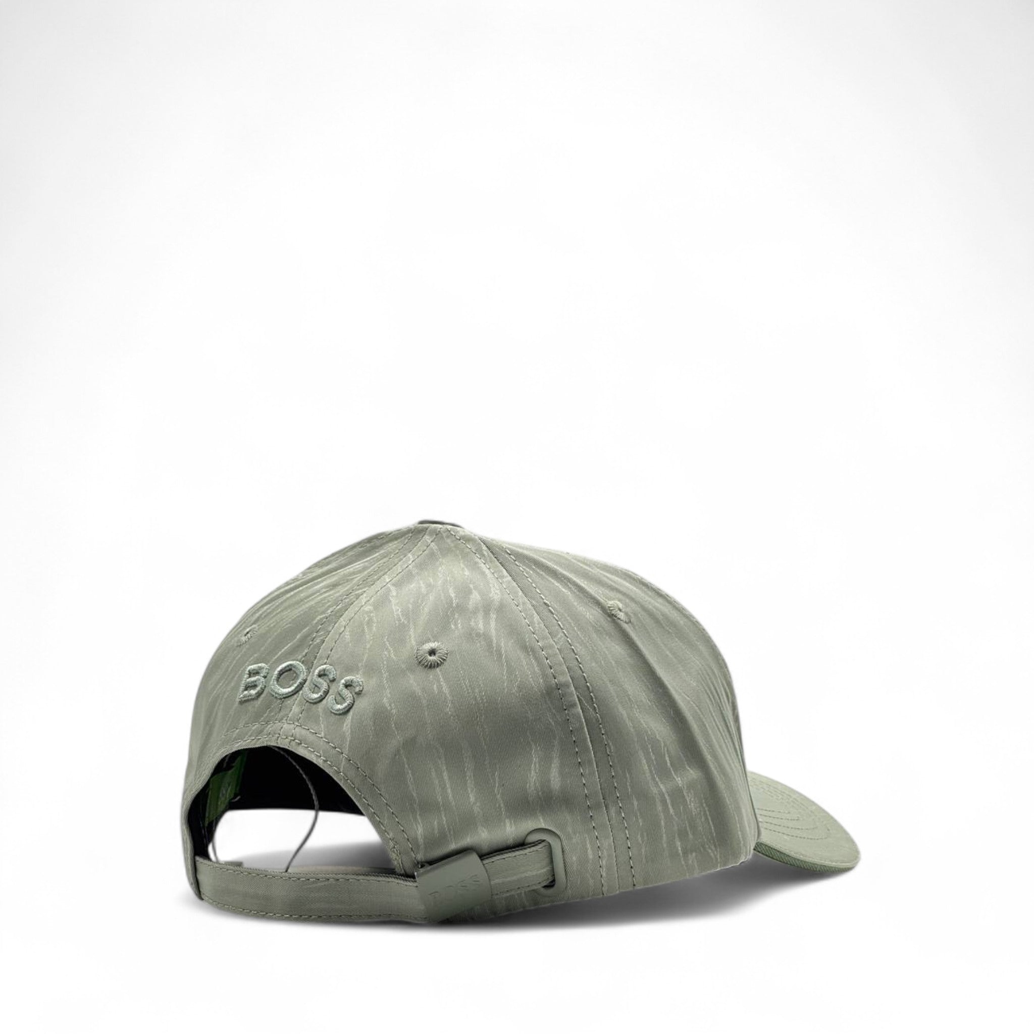 BOSS Light Olive Logo Cap – Textured Minimal Luxe 🧢🫒