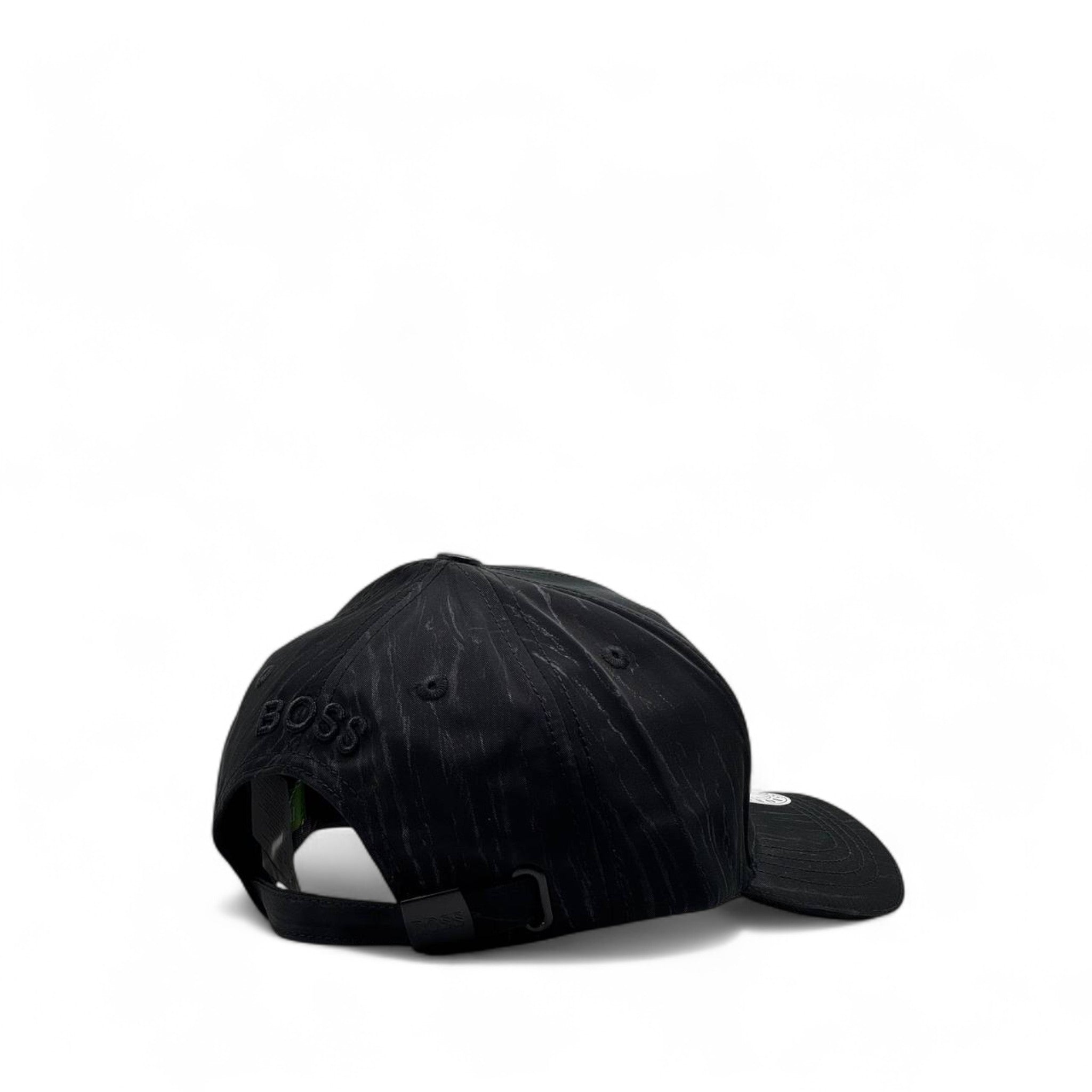 BOSS Black Textured Logo Cap – Monochrome Power Look 🧢⚫