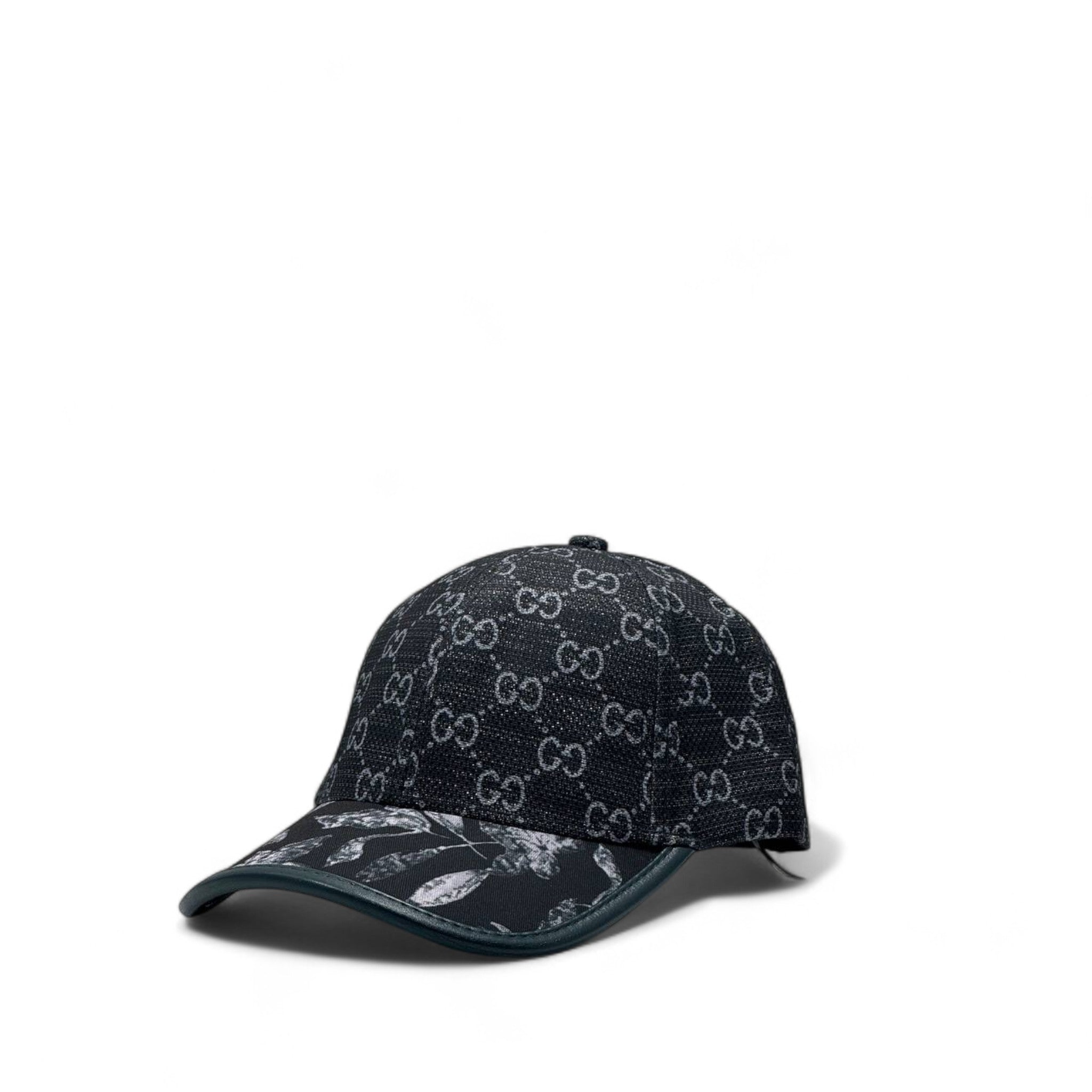 Gucci GG Monogram Cap with Floral Visor 🌿🖤 – Limited Edition Street Luxe