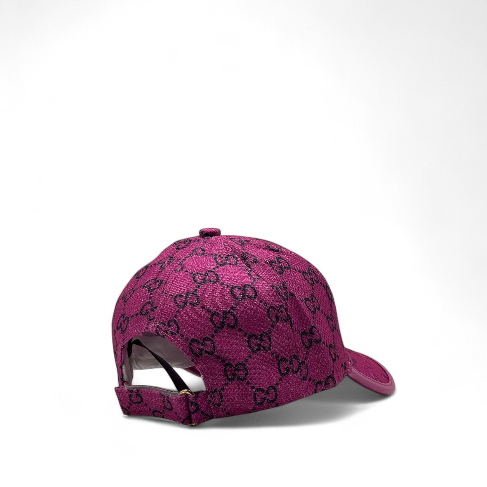 Gucci Pink GG Monogram Cap with Floral Brim 💖🌺 – Bold Style, Feminine Flair