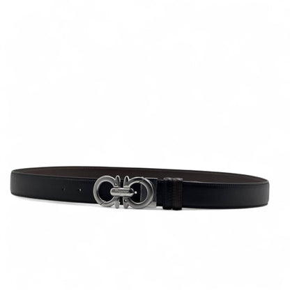 Salvatore Ferragamo Double-Faced Gancini Belt – Black & Brown 120cm 🔄🖤🤎