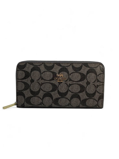 Coach-Inspired Signature Zip Wallet – Effortless Sophistication in Every Detail 🖤✨