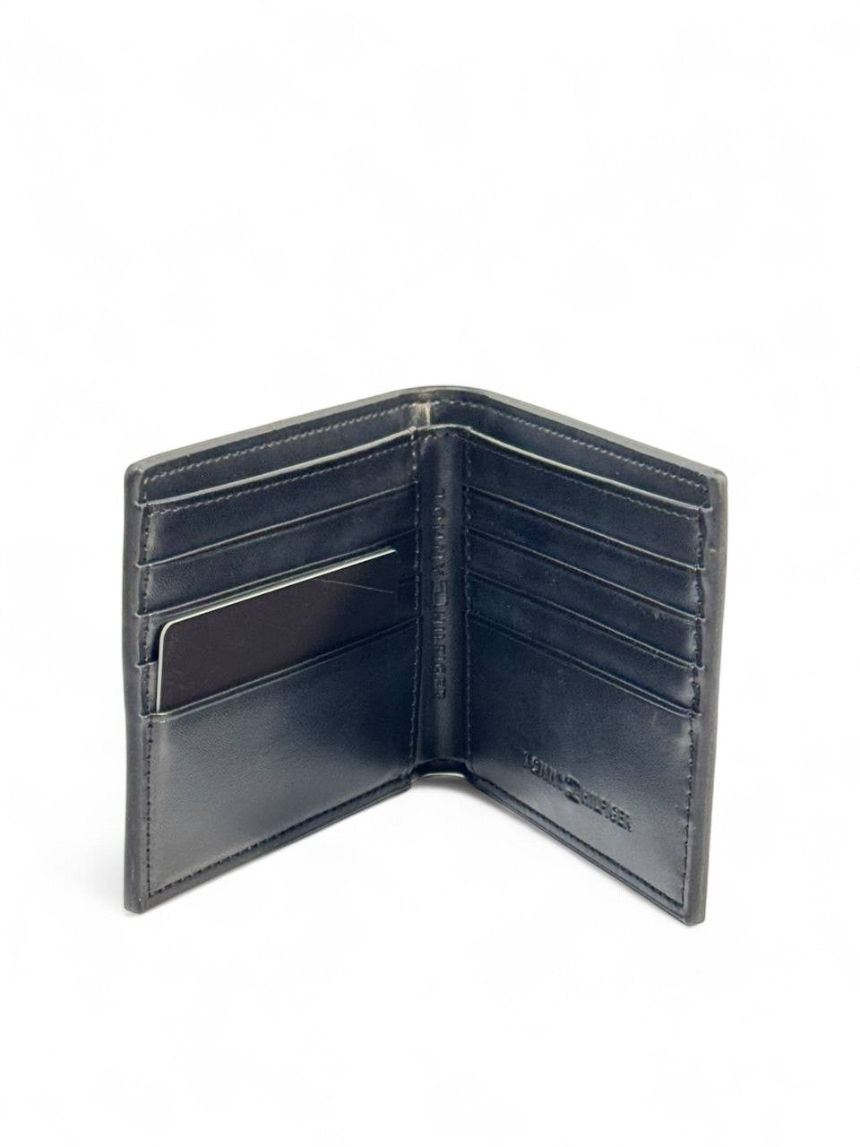 Tommy Hilfiger-Inspired Black Wallet with Signature Stripe – Bold. Clean. Timeless. 🖤✨