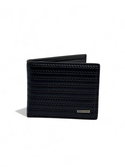Calvin Klein-Inspired Textured Black Wallet – Modern Edge, Timeless Class 🖤✨